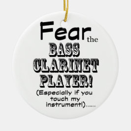 Adorno De Cerámica Temer Al Jugador Clarinet Bass
