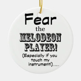 Adorno De Cerámica Temer Al Jugador Melodeón