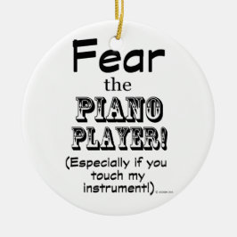 Adorno De Cerámica Temer Al Piano Player