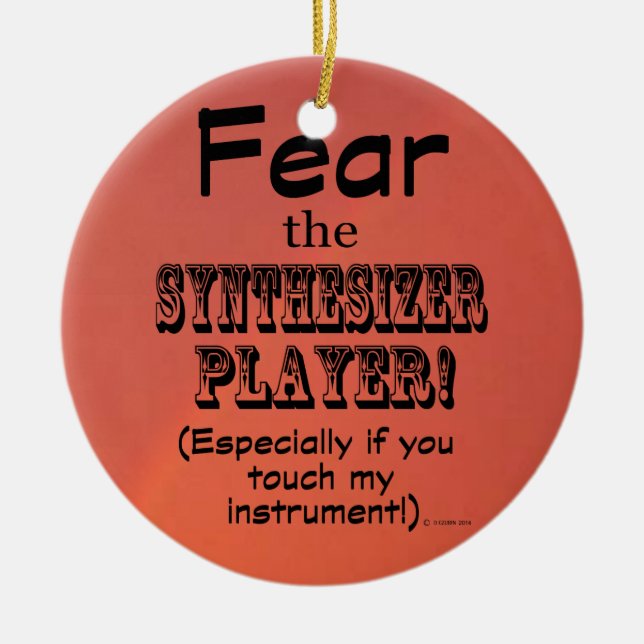 Adorno De Cerámica Temer Al Sintetizador Player (Frente)