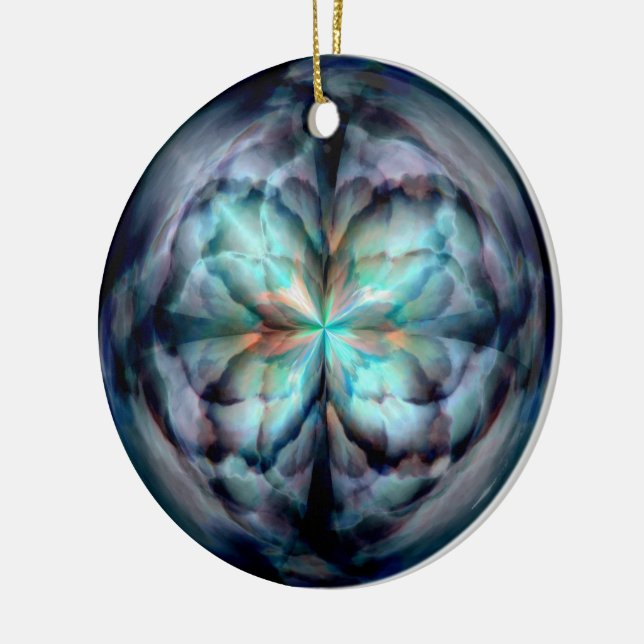 Adorno De Cerámica Tempest II (azul) (Izquierda)