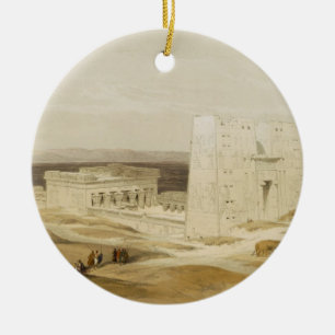 Adorno De Cerámica Templo de Edfu, Apollinopolis antiguo, Egipto