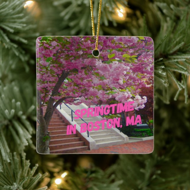 Adorno De Cerámica Temporada de primavera en Boston, MAMÁES (Árbol)