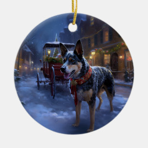 Adorno De Cerámica Temporada festiva de Navidades de ganado australia