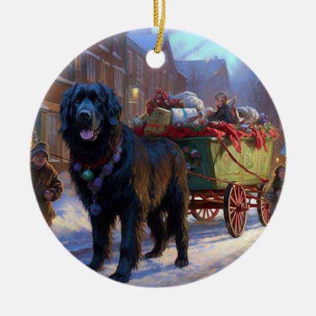 Adorno De Cerámica Temporada festiva de Navidades de Terranova (Frente)