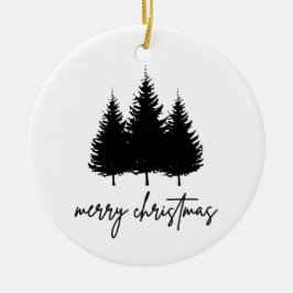 Adorno De Cerámica Temporada navideña minimalista de navidad