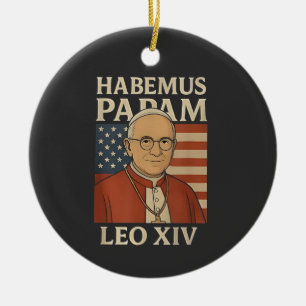 Adorno De Cerámica Tenemos un papa Papa León XIV Iglesia Cristiana 