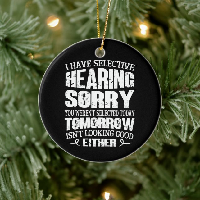 Adorno De Cerámica Tengo audiencia selectiva, no fuiste seleccionado (Árbol)