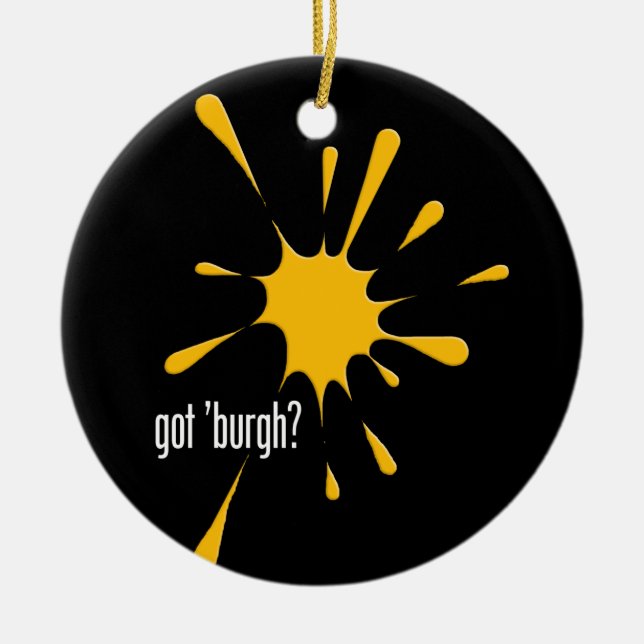 Adorno De Cerámica Tengo 'burgh' (Frente)