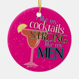 ADORNO DE CERÁMICA TENGO GUSTO DE MIS CÓCTELES FUERTES COMO MI
