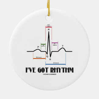 Adorno De Cerámica Tengo ritmo (latido EKG/ECG)