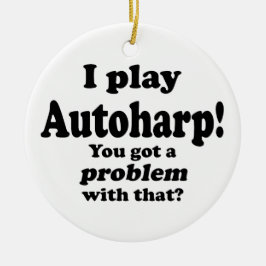 Adorno De Cerámica Tengo Un Problema Con Eso, Autoharp