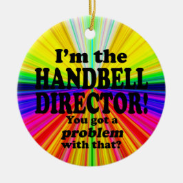 Adorno De Cerámica Tengo Un Problema Con Eso, Director De Handbell