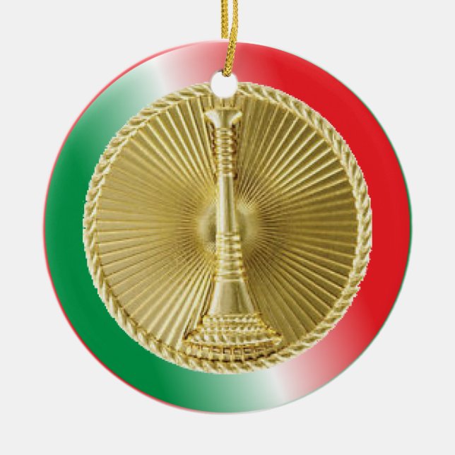 Adorno De Cerámica Teniente del Departamento de Bomberos (Frente)