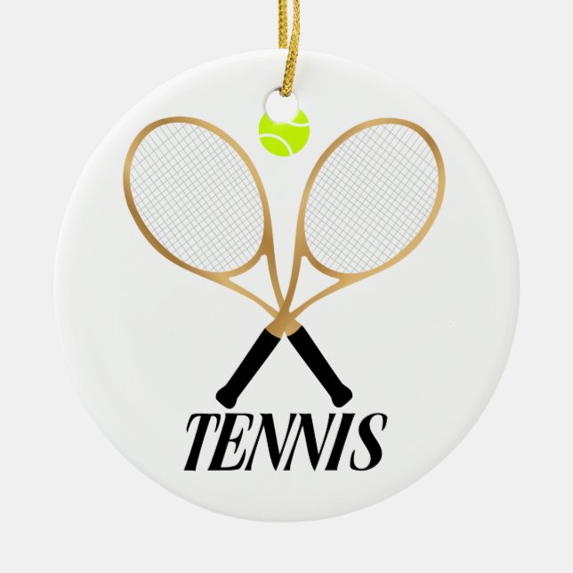 Adorno De Cerámica Tenis (Frente)
