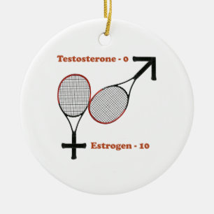Adorno De Cerámica Tenis del estrógeno