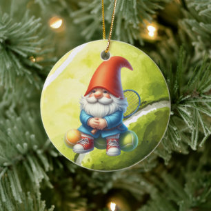 Adorno De Cerámica Tenis Merry navidad temática