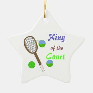 Adorno De Cerámica Tenis - Rey de la Cancha