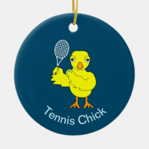 Adorno De Cerámica Tennis Chick