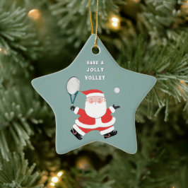 Adorno De Cerámica Tennis Christmas Holiday Gift
