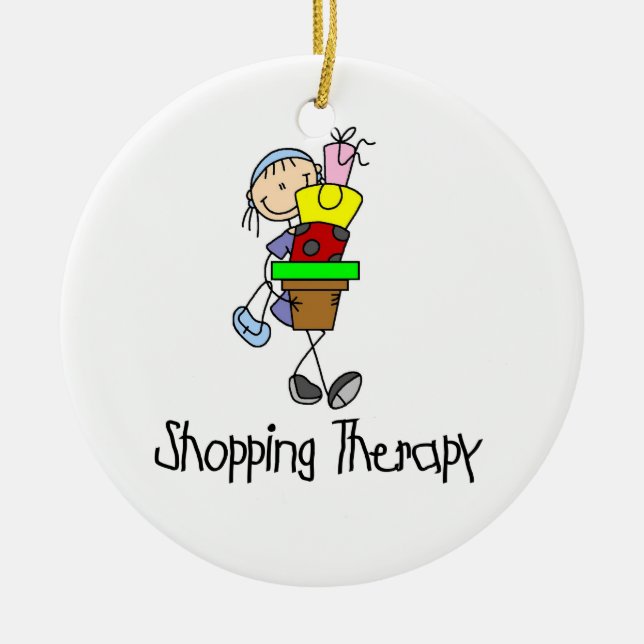 Adorno De Cerámica Terapia de compras (Frente)