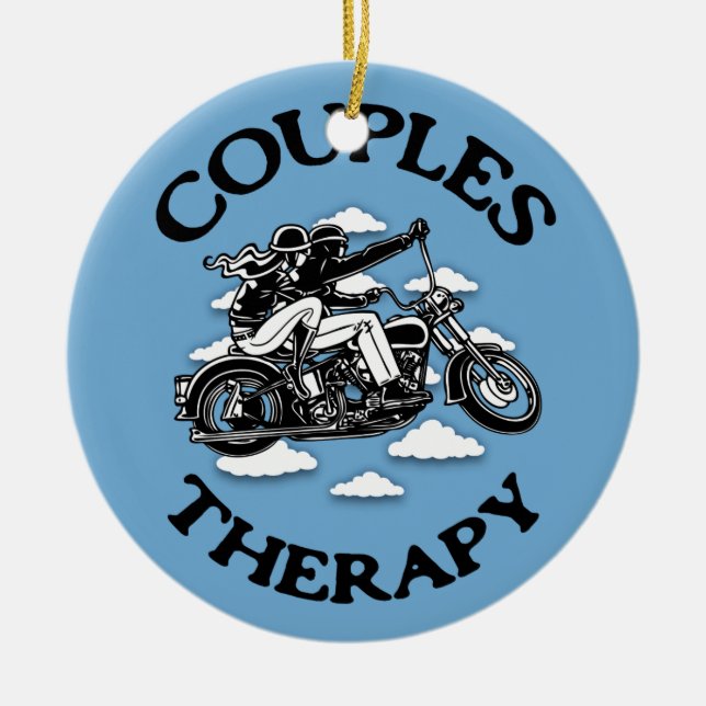 Adorno De Cerámica Terapia de los pares (Frente)