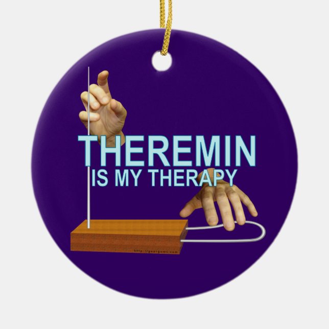 Adorno De Cerámica Terapia de Theremin (Frente)