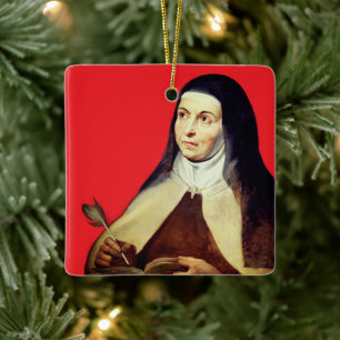 Adorno De Cerámica Teresa de Ávila por Rubens