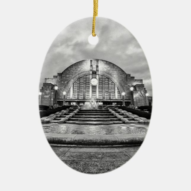 Adorno De Cerámica Terminal de la Unión Cincinnati (Frente)