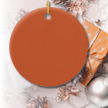 Adorno De Cerámica Terracotta Naranja Color sólido Cálido y Diseño Te<br><div class="desc">El patrón de color sólido Naranja Terracotta es un diseño atemporal y versátil que irradia calidez y elegancia natural. Este rico y sabroso tono de naranja añade un sentido de elegancia y sofisticación a cualquier proyecto, lo que lo convierte en una elección perfecta para la moda, la decoración de la...</div>
