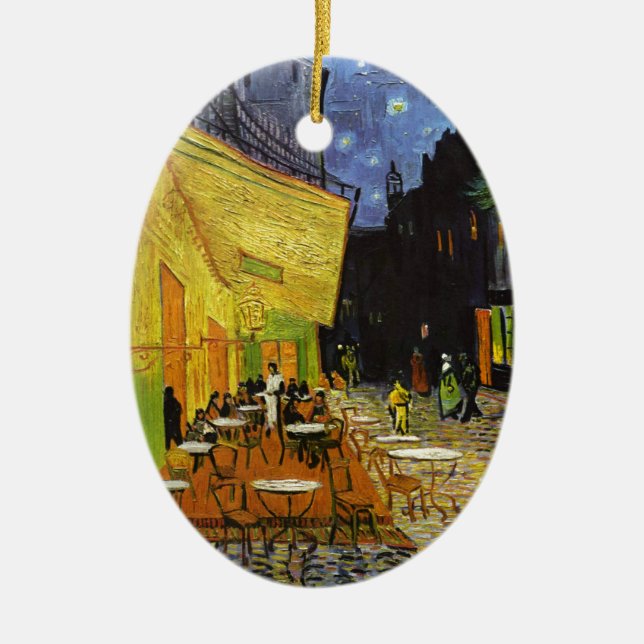 Adorno De Cerámica Terraza cafetería en Night Van Gogh (Frente)