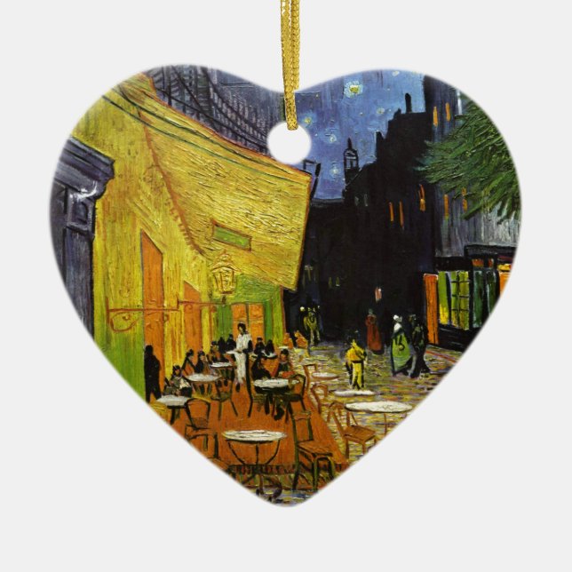 Adorno De Cerámica Terraza cafetería en Night Van Gogh (Frente)