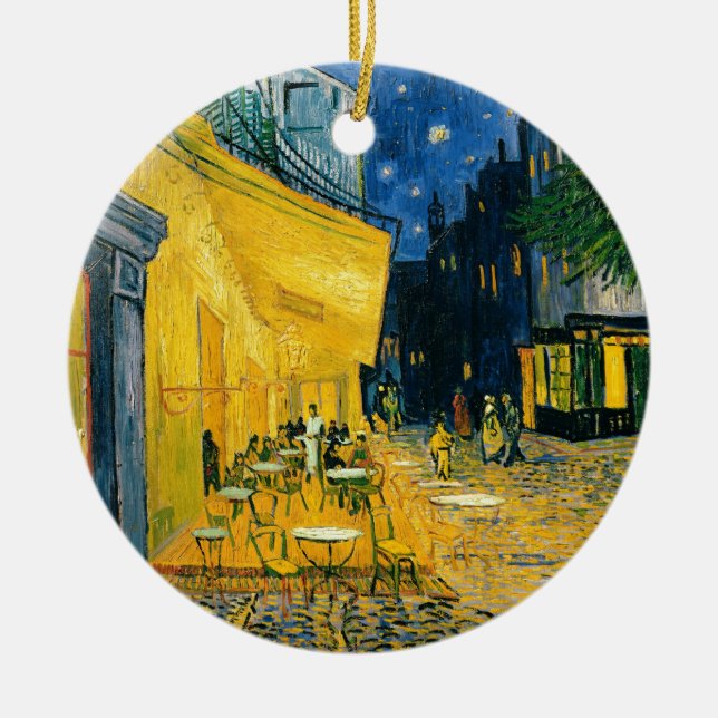 Adorno De Cerámica Terraza del café de Vincent van Gogh el |, Place (Frente)