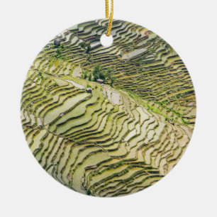 Adorno De Cerámica Terrazas de arroz Yuanyang