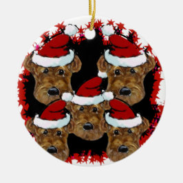 ADORNO DE CERÁMICA TERRIER AIREDALE