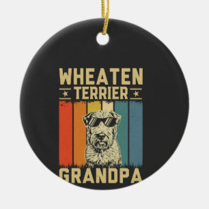 Adorno De Cerámica Terrier Wheaten Abuelo