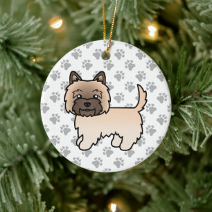 Adorno De Cerámica Terrier Wheaten Cairn Perro de Dibujos Animados Li