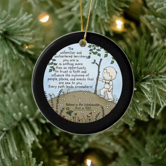 Adorno De Cerámica Territorio sin fletar (Árbol)