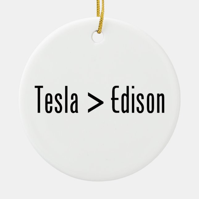 Adorno De Cerámica Tesla > Edison (Frente)