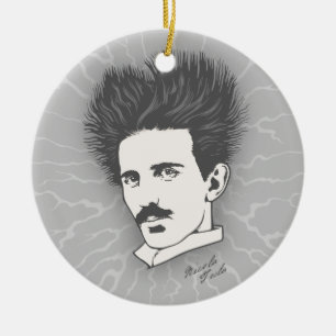 Adorno De Cerámica Tesla estático