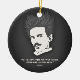 Adorno De Cerámica Tesla - horror