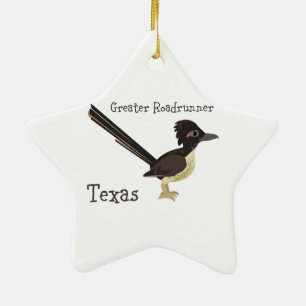 Adorno De Cerámica Texas Greater Roadrunner