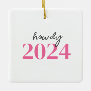 Adorno De Cerámica Texas Howdy