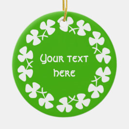 Adorno De Cerámica Texto de adición de borde de rocas de color blanco