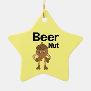 Adorno De Cerámica Texto de la tuerca de cerveza
