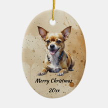 Texto fechado de Navidad Chihuahua, perro mascota