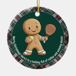 Adorno De Cerámica 🎾 texto 🎄 Personalizado, Padel Powered Navidades