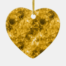 Adorno De Cerámica Textura cruzada amarilla