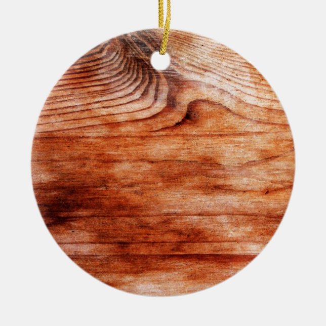 Adorno De Cerámica Textura de grano de madera (Frente)