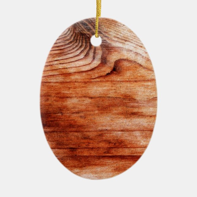 Adorno De Cerámica Textura de grano de madera (Frente)